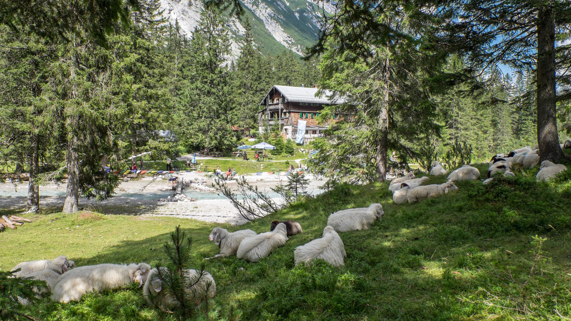 Die Reintalangerhütte im Reintal
