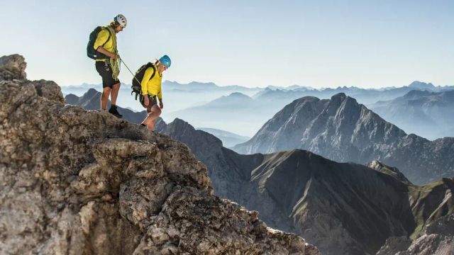 Der hochalpine Jubiläumsgrat zwischen Zugspitze und Alpspitze